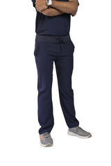 Navy blue bottom Men's Scrubs