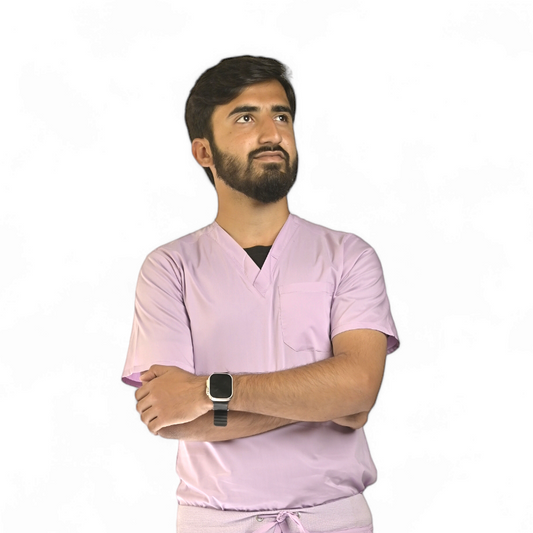 Lilac Shirt Men's Scrubs