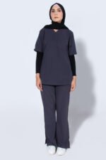Lead Grey | Women Classic Collar