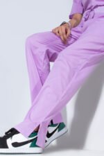 Lavender | Women 4-Pocket Mandarin Collar