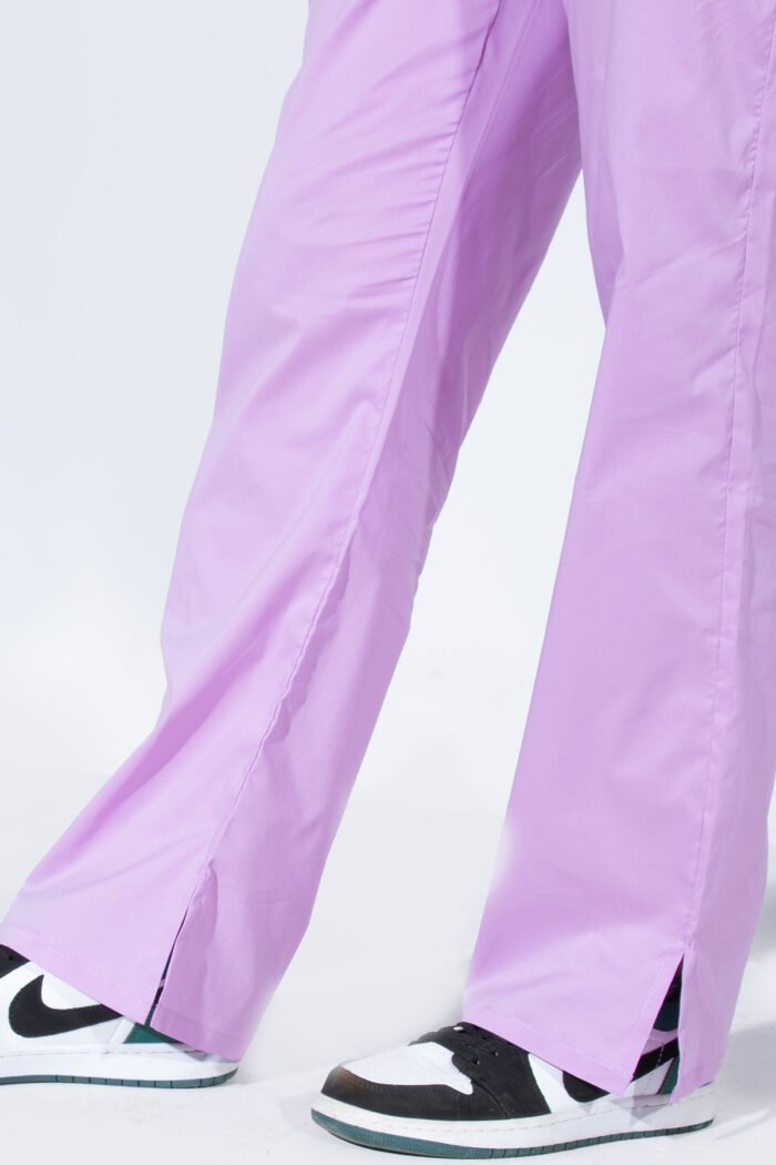 Lavender | Women 4-Pocket Mandarin Collar
