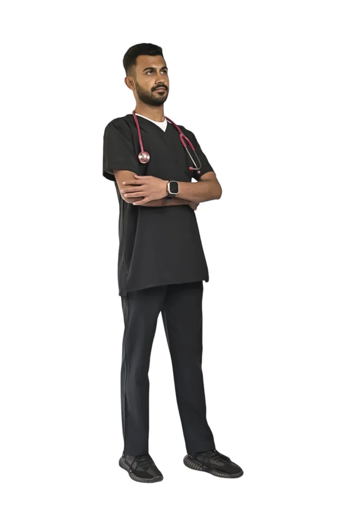 Black Men's Scrubs