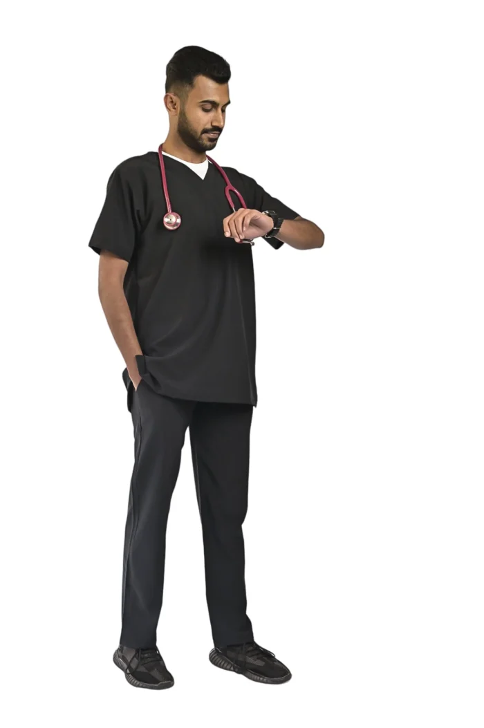 Black Men's Scrubs