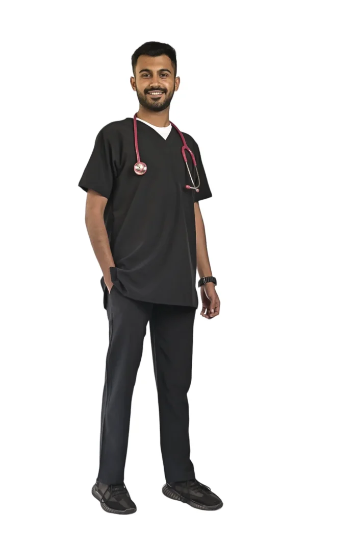 Black Men's Scrubs